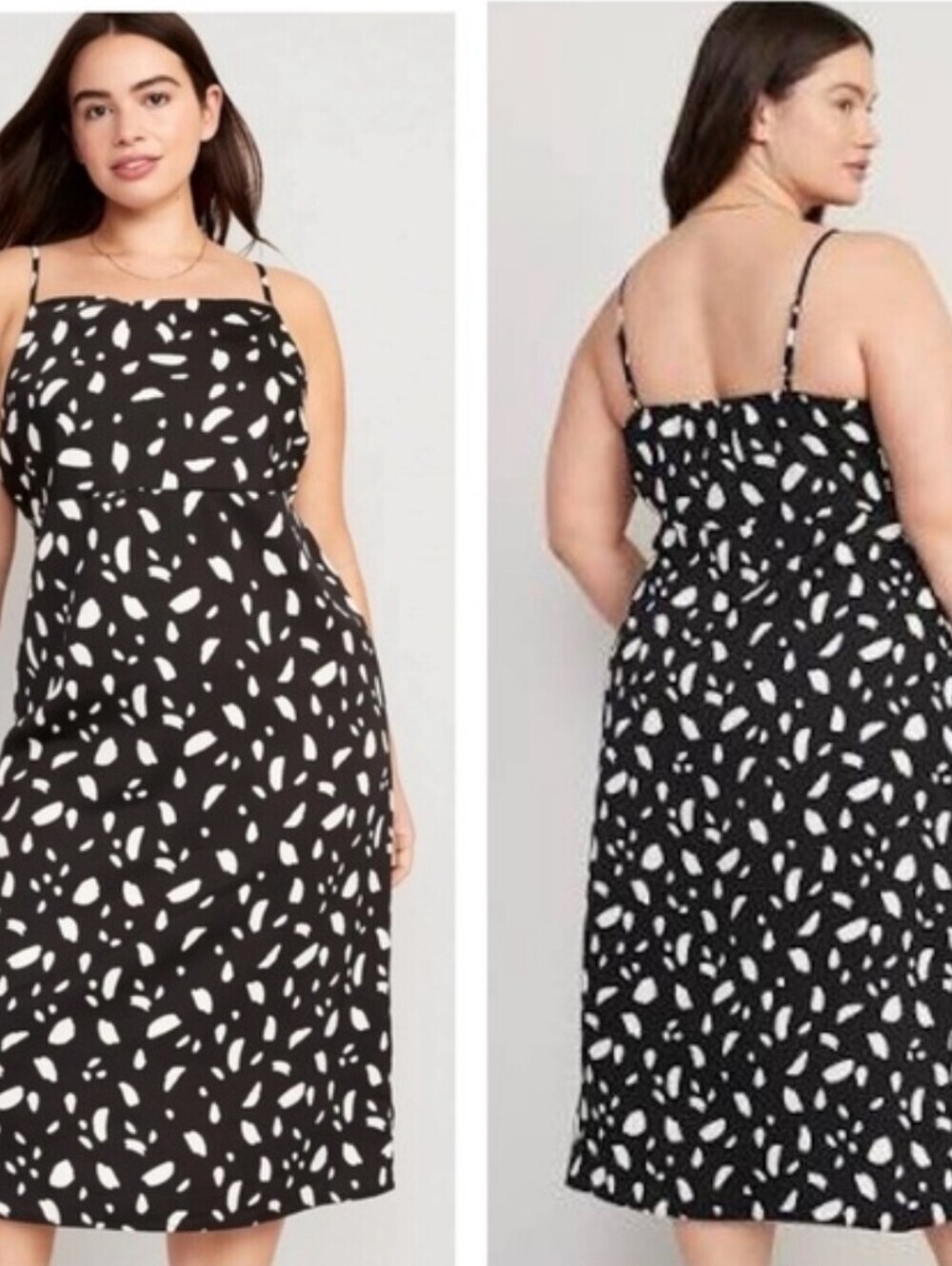 Old Navy Spotted Midi Dress